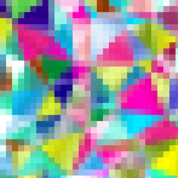 Illustration Large Pixels Colorful Background — Stock Photo, Image