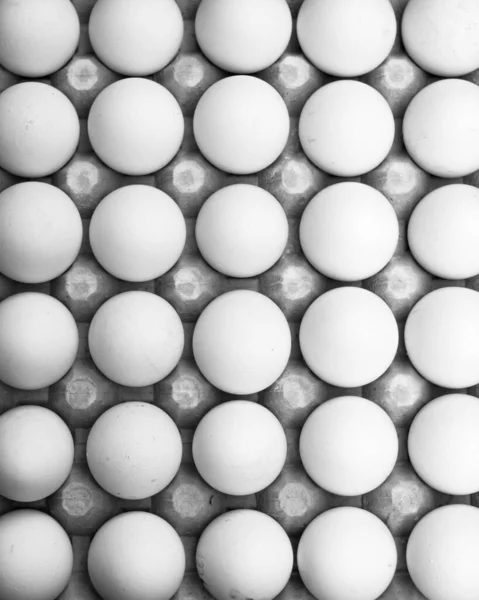 Top View Raw Eggs Carton — Stock Photo, Image