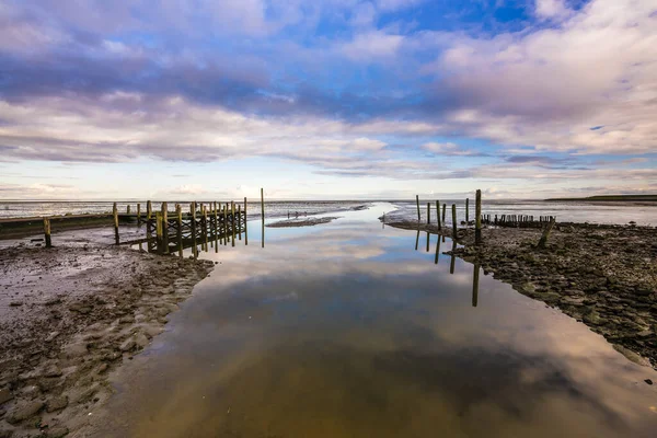 Puerto Abandonado Texel Zona Del Mar Wadden —  Fotos de Stock