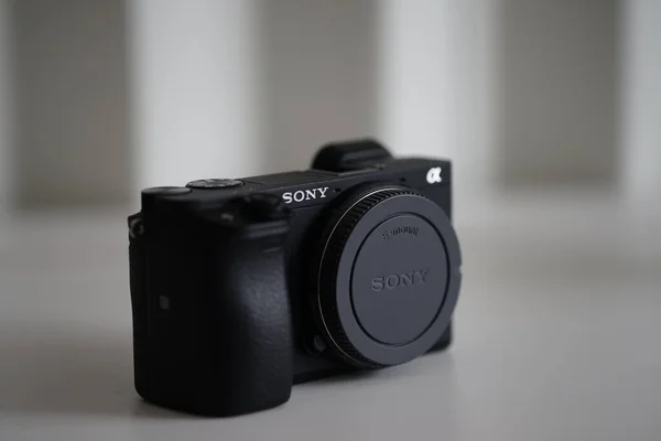 Londres Reino Unido Janeiro 2021 Sony A6400 Câmera Sem Espelho — Fotografia de Stock