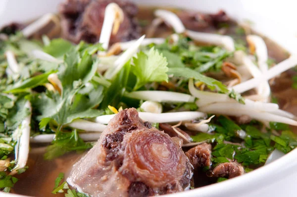 Sopa Pho Oxtail Una Comida Clásica Vietnamita — Foto de Stock