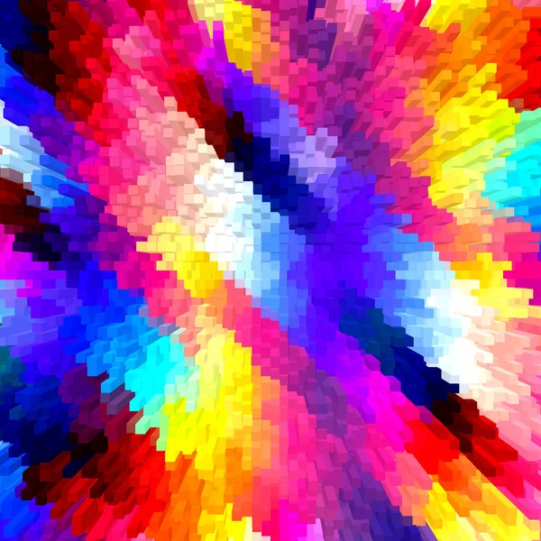 Pixel Art Vibrant Different Colors Viewed Top — Stock Photo, Image