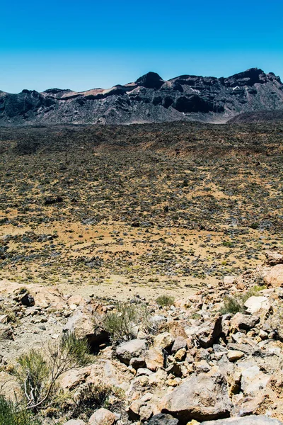 Πεδία Λάβας Του Minas San Jose Του Ηφαιστείου Teide Στην — Φωτογραφία Αρχείου