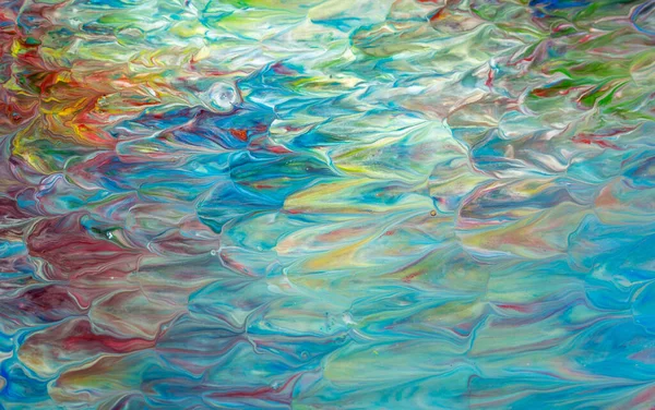 Eine Abstrakte Ölgemälde Illustration Leuchtenden Farben — Stockfoto