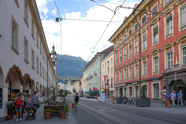 Innsbruck Austria Haziran 2018 Innsbruck Güzel Şehir Merkezinin Bir Çekimi — Stok fotoğraf