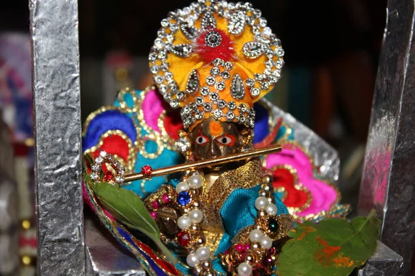 Sebuah Gambar Closeup Dari Sudut Religius Dengan Ikon Dan Dekorasi — Stok Foto