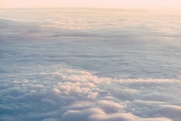 Zdjęcie Lotnicze Chmur Niebie Zachodzącego Słońca Idealne Tło — Zdjęcie stockowe