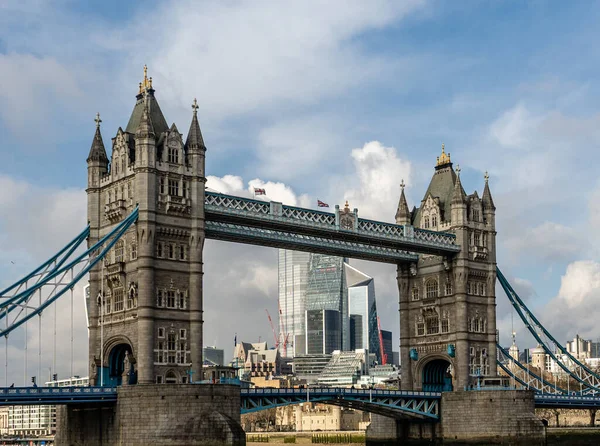 Londres Reino Unido Fev 2021 Vista Bela Ponte Torre — Fotografia de Stock