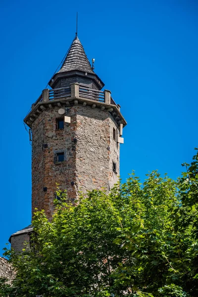 Colpo Verticale Del Castello Grodno Zagorze Slaskie Polonia — Foto Stock
