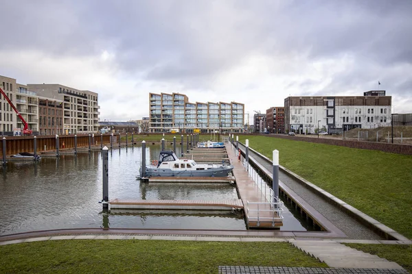 Zutphen Nederländerna Jan 2021 Noorderhaven Rekreationshamn Med Kulturcentrum Koelhuis Och — Stockfoto