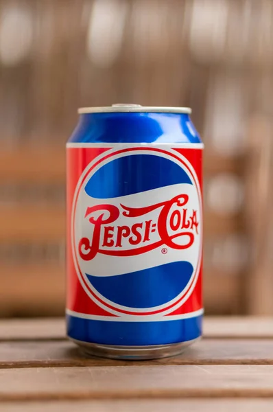 Poznan Pologne Sept 2018 Pepsi Cola Classique Peut Debout Sur — Photo