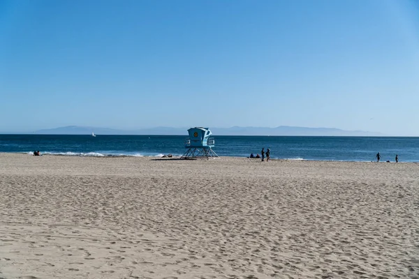 View Lifeguard Station Tourist Sandy Shore — Stock Photo, Image