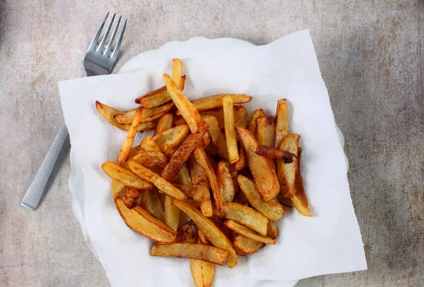 Yapımı Kızarmış Patates Manzarası — Stok fotoğraf