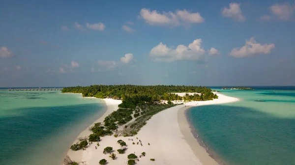 Luftaufnahme Eines Strandes Auf Den Malediven — Stockfoto