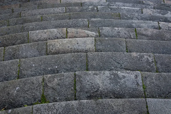 Ein Blick Von Oben Auf Eine Steintreppe Einer Kirche — Stockfoto