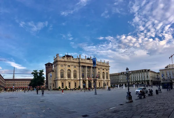 Turin Italie Mai 2018 Palais Royal Turin Milieu Une Grande — Photo