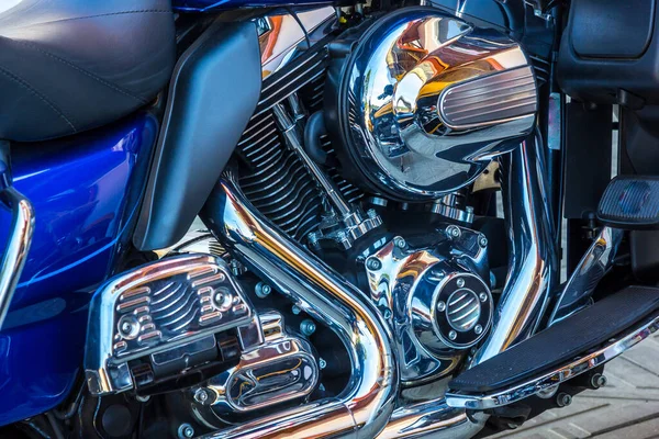 Närbild Bild Detaljerna Modern Motorcykel — Stockfoto