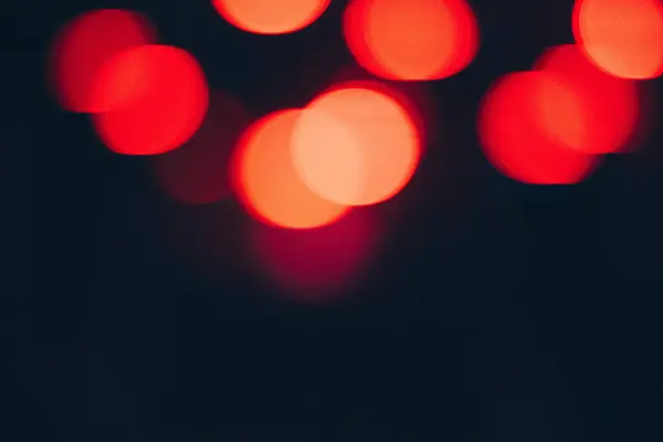 Closeup Glowing Red Defocused Bokeh Lights Abstract Background — Stock Photo, Image