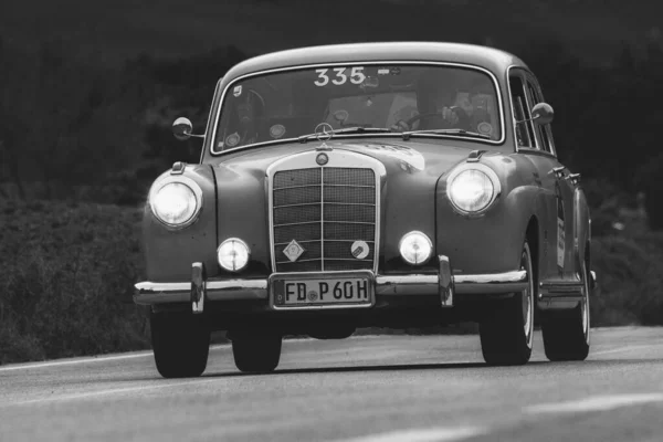 Cagli Itálie Ott 2020 Mercedes Benz 220 1955 Staré Závodní — Stock fotografie