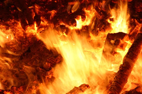 Her Şeyin Yandığı Büyük Bir Yangın Korku Konsepti — Stok fotoğraf