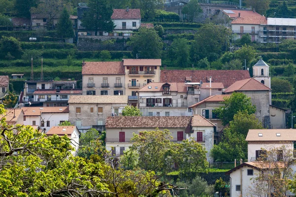 Côte Amalfi Italie Juin 2019 Une Vue Sur Les Maisons — Photo