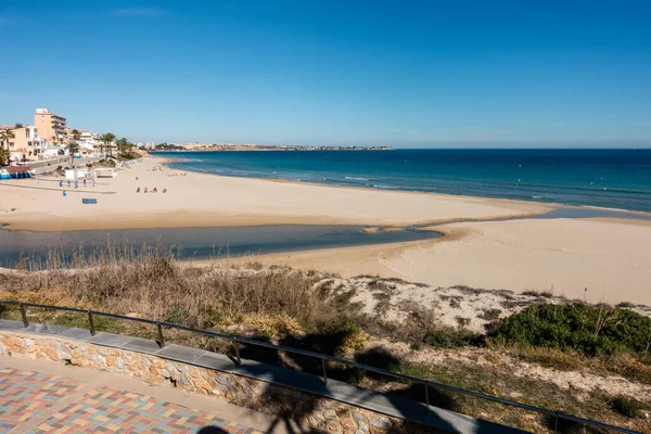 Spanya Daki Mil Palmeras Costa Blanca Plajının Güzel Bir Görüntüsü — Stok fotoğraf