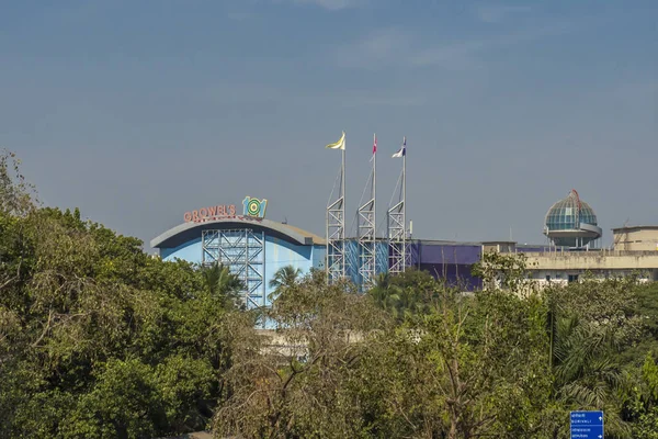 Mumbai Indien Februar 2021 Einkaufszentrum Kandivali Und Bahn Station Indien — Stockfoto