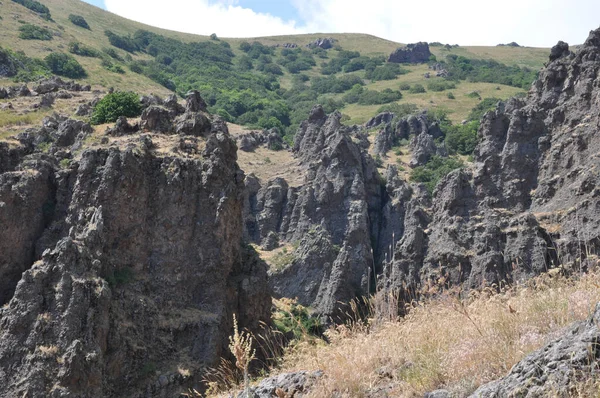 Una Vista Fascinante Sinfonía Las Piedras Garni Provincia Kotayk Armenia — Foto de Stock