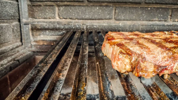 Krótkie Żeberka Pieczone Grillu — Zdjęcie stockowe