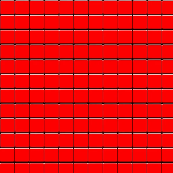 Piros Csempézett Textúra Illusztrált Háttere — Stock Fotó