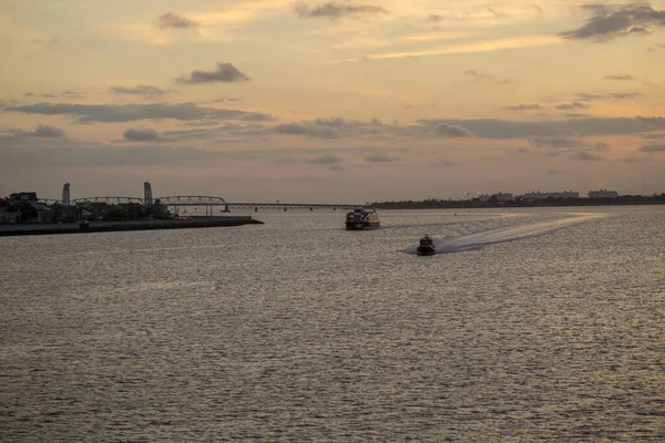 Γραφική Ανατολή Πάνω Από Rockaway Inlet Νέα Υόρκη Ηπα — Φωτογραφία Αρχείου