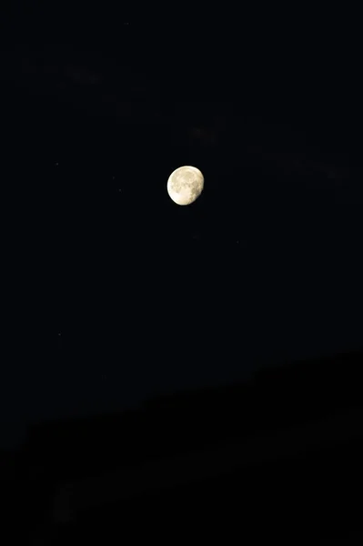 Вертикальний Знімок Повного Місяця Нічному Небі — стокове фото