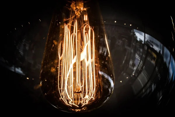 Closeup Vintage Incandescent Lamp — Stock Photo, Image