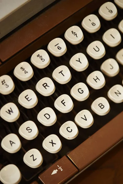 Vertical Shot Keyboard Typewri — Stock Photo, Image