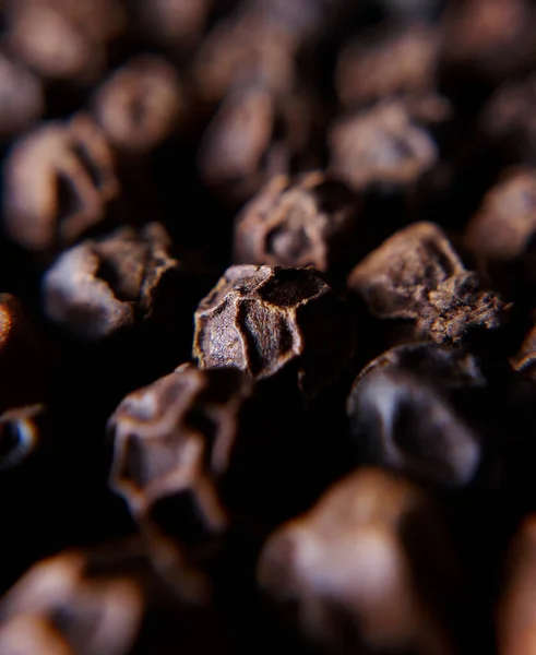 Closeup Vertical Shot Dried Black Pepper Spice — Stock Photo, Image