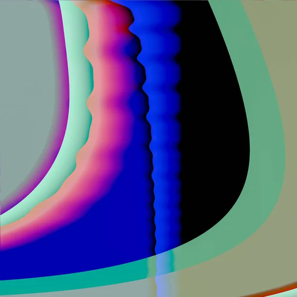 カラフルな幾何学的曲線の図 背景に最適です — ストック写真