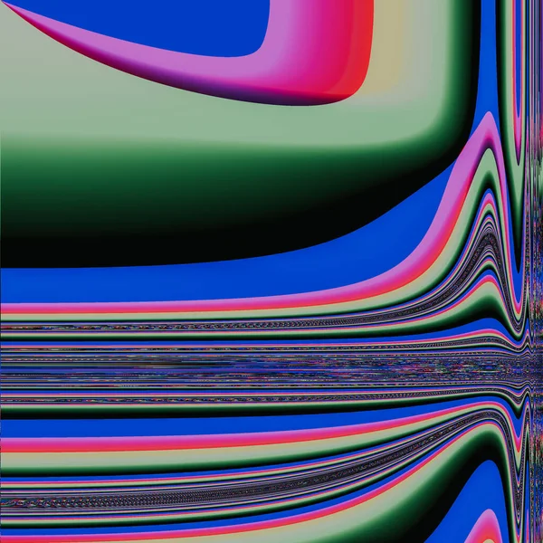Illustration Colorful Geometric Patterns Figures Dark Background — Stock Photo, Image