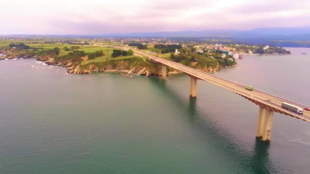 Luftaufnahme Des Flusses Der Stadt San Francisco — Stockvideo