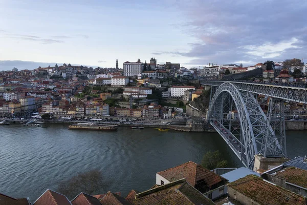 Una Foto Aerea Del Ponte Dom Luis Del Fiume Douro — Foto Stock