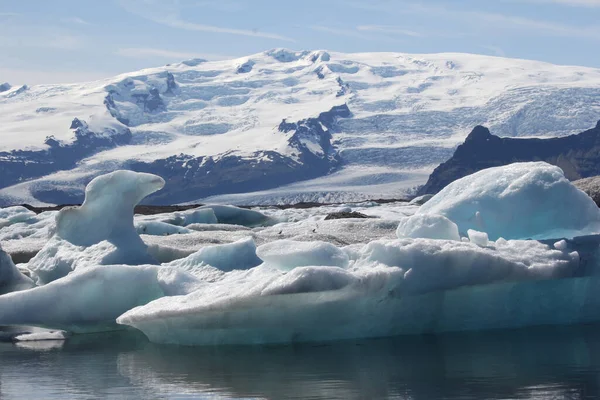 Iceberg Jokulsarlon Lago Glacial Islândia — Fotografia de Stock