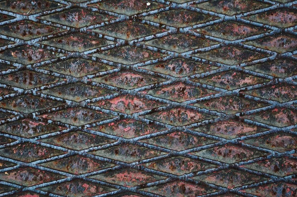 Santiago Compostel Spain February 2021 Photography Metallic Industrial Floor Background — 图库照片