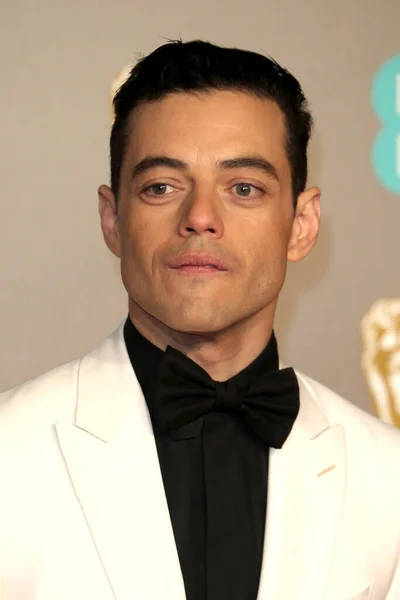 London United Kingdom Feb 2019 Rami Malek Deltar British Academy – stockfoto