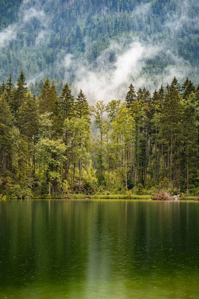 Hintersee Baviera Durante Tiempo Nublado Verano — Foto de Stock