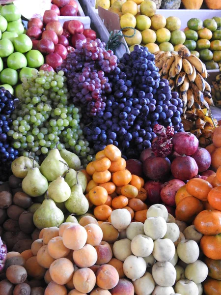 Vertical Shot Fresh Fruits Market Cusco Peru — Stock Photo, Image