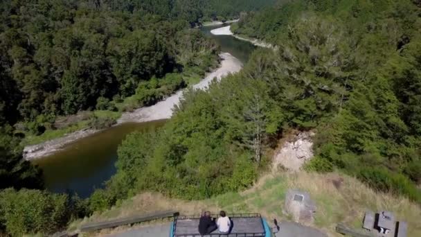 Maruia River Valley New Zealand South Island — Stockvideo