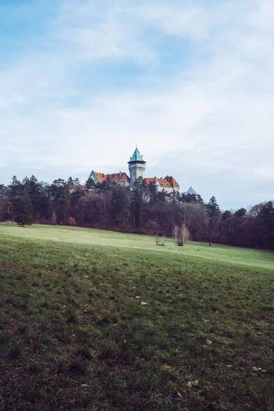 Plano Vertical Del Castillo Smolenitsa Eslovenia — Foto de Stock