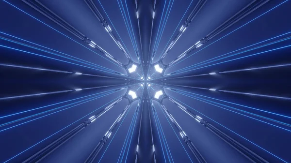 未来的な青の光線の背景のイラスト — ストック写真