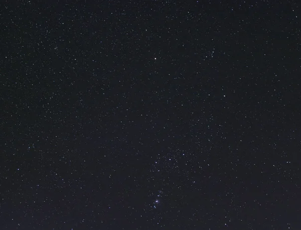 Bel Colpo Cielo Stellato Notturno Con Orione Nebulosa Orione — Foto Stock
