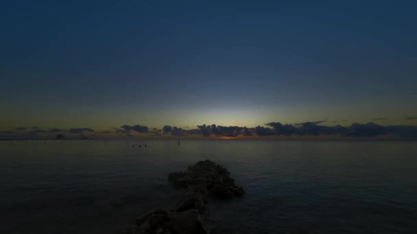 Zonsondergang Uitzicht Zee — Stockvideo