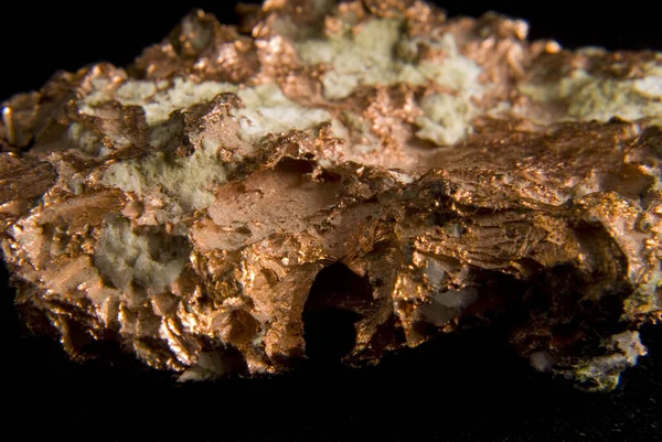 a large copper ore sample with quartz embedded in it